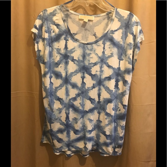 Michael Kors M top blue & white tie-dye - Picture 3 of 7